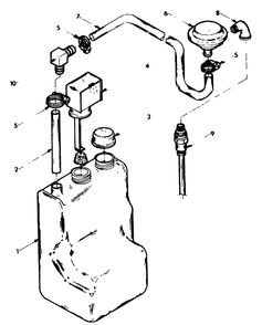 Oil Makeup System Diagram and Parts List for 8924-0-4W113  Briggs and Stratton Generator